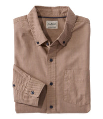 Men's Sunwashed Oxford Shirt, Slightly Fitted Untucked Fit, Stripe | L.L.Bean