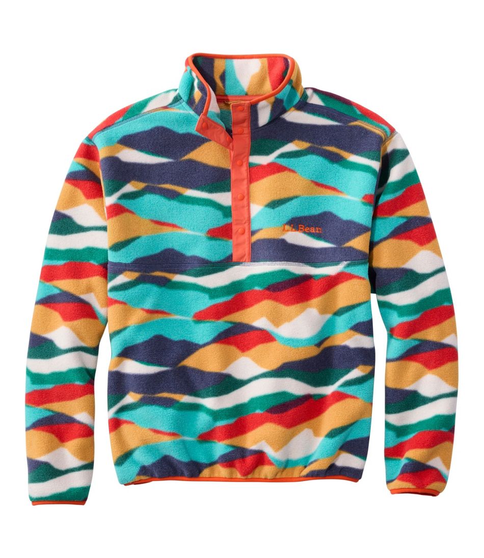 Adults' Bean's Classic Fleece Pullover, Print | L.L.Bean