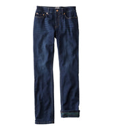 Women's BeanFlex® Jeans, Mid-Rise Straight-Leg Lined | L.L.Bean