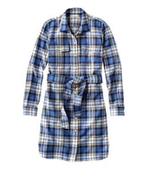 Women's Signature Camp Flannel Shirt Dress, Button-Front | L.L.Bean
