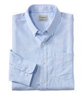 Men's Comfort Stretch Oxford Shirt, Slightly Fitted Untucked Fit, Stripe | L.L.Bean