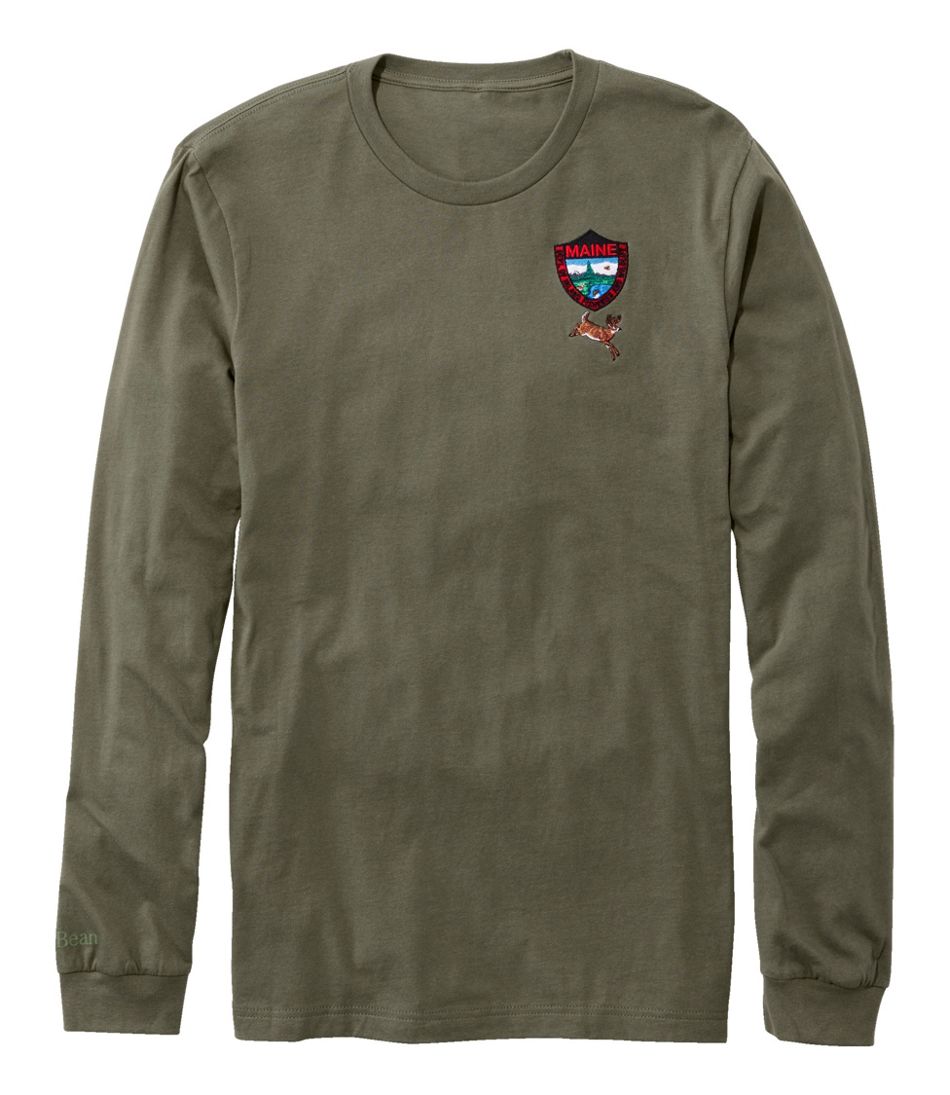 Men's MIF&W Tee, Long-Sleeve White-Tailed Deer | L.L.Bean