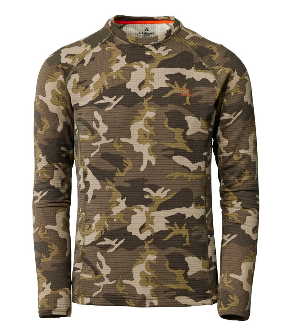Men's Heavyweight Base Layer Crew Top, Print | L.L.Bean