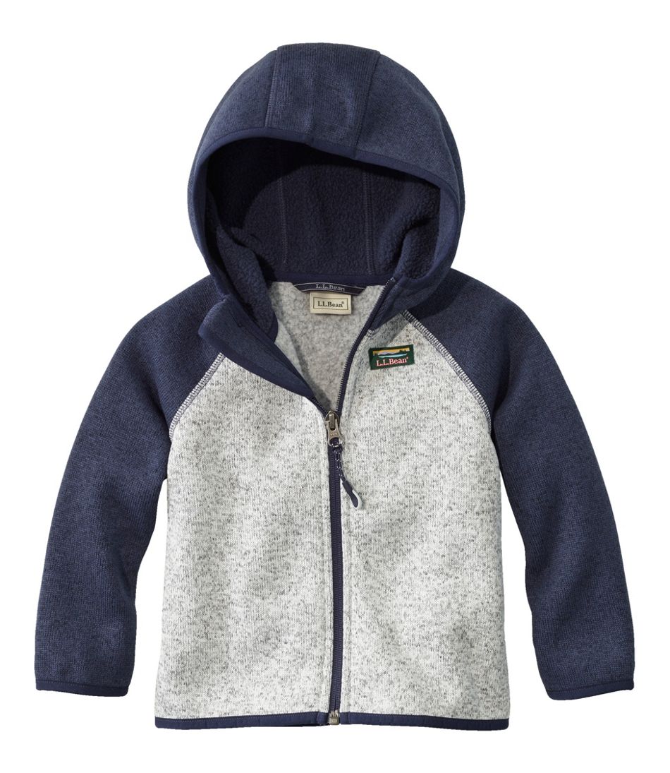 Infants' and Toddlers' Sweater Fleece, Hooded Colorblock | L.L.Bean