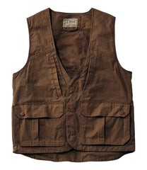 Men's Double L Waxed-Cotton Upland Vest | L.L.Bean