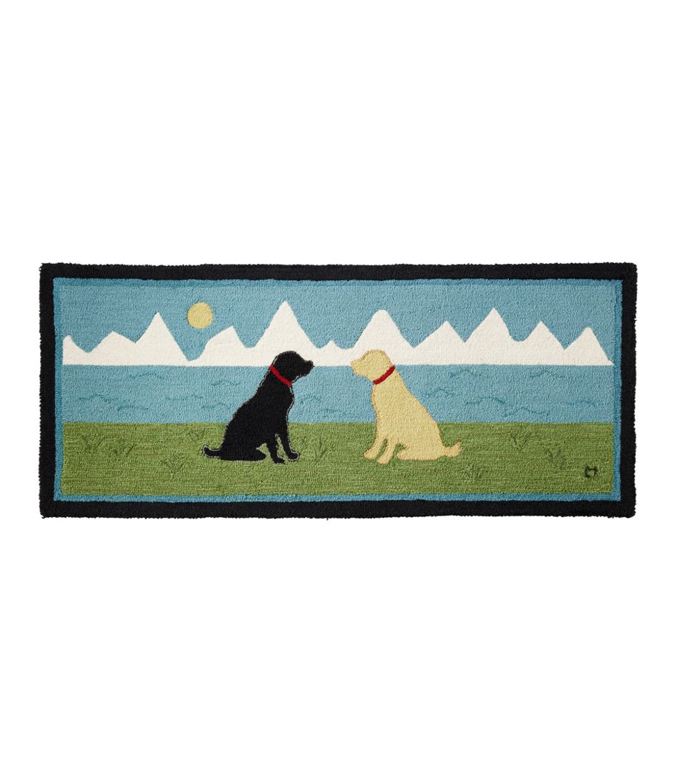 Wool Hooked Novelty Runner, Lakeside Labs | L.L.Bean