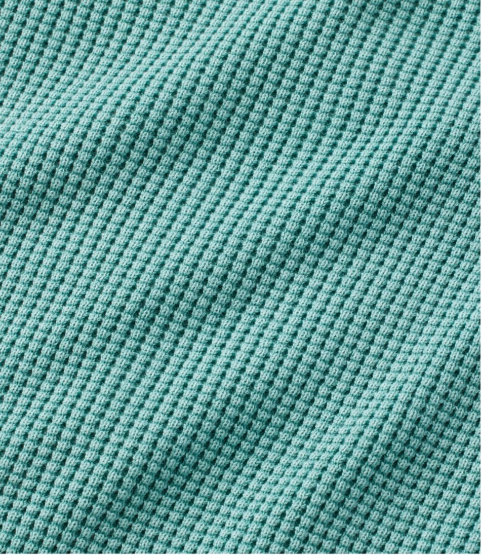 Women's Sunwashed Waffle Sweater, Splitneck | L.L.Bean
