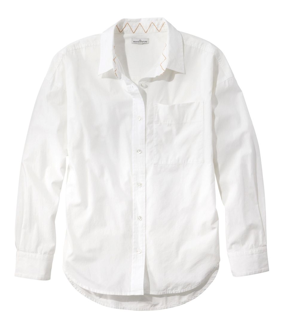 Women's Signature Premium Essential Poplin Shirt, Long-Sleeve | L.L.Bean