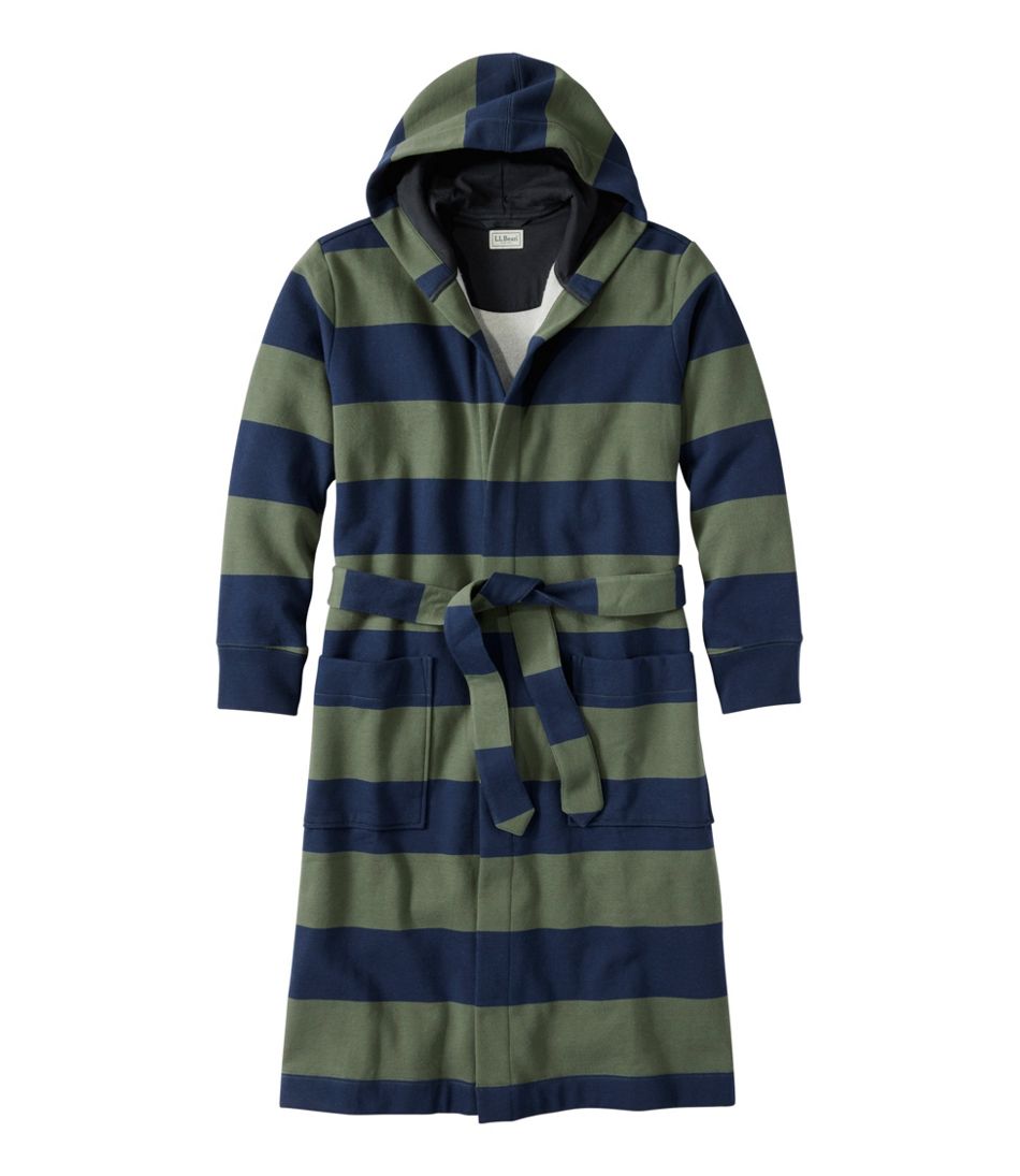 Men's Mariner Sweatshirt Robe, Stripe | L.L.Bean