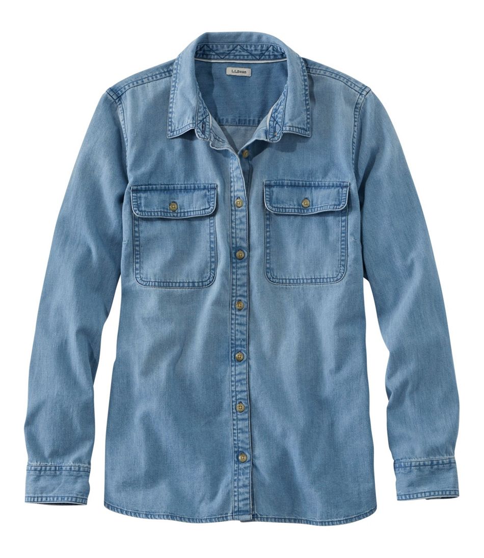 Women's L.L. Bean Heritage Washed Denim Shirt, Long-Sleeve | L.L.Bean