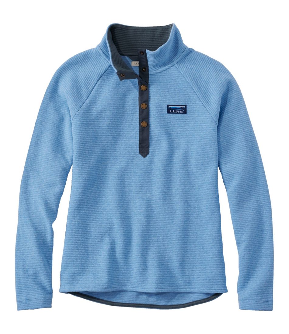 Women's Lakewashed Double-Knit Quarter-Snap | L.L.Bean