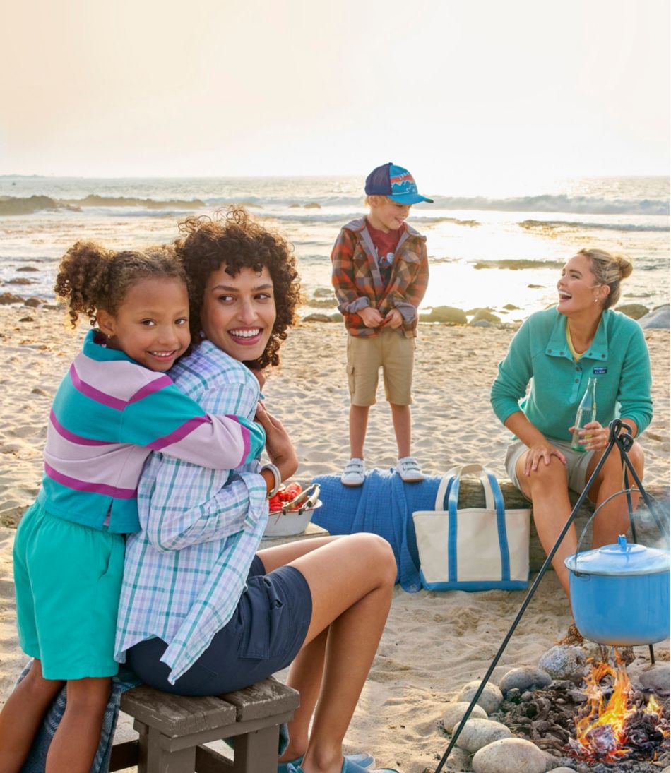 Women's Lakewashed Double-Knit Quarter-Snap | L.L.Bean