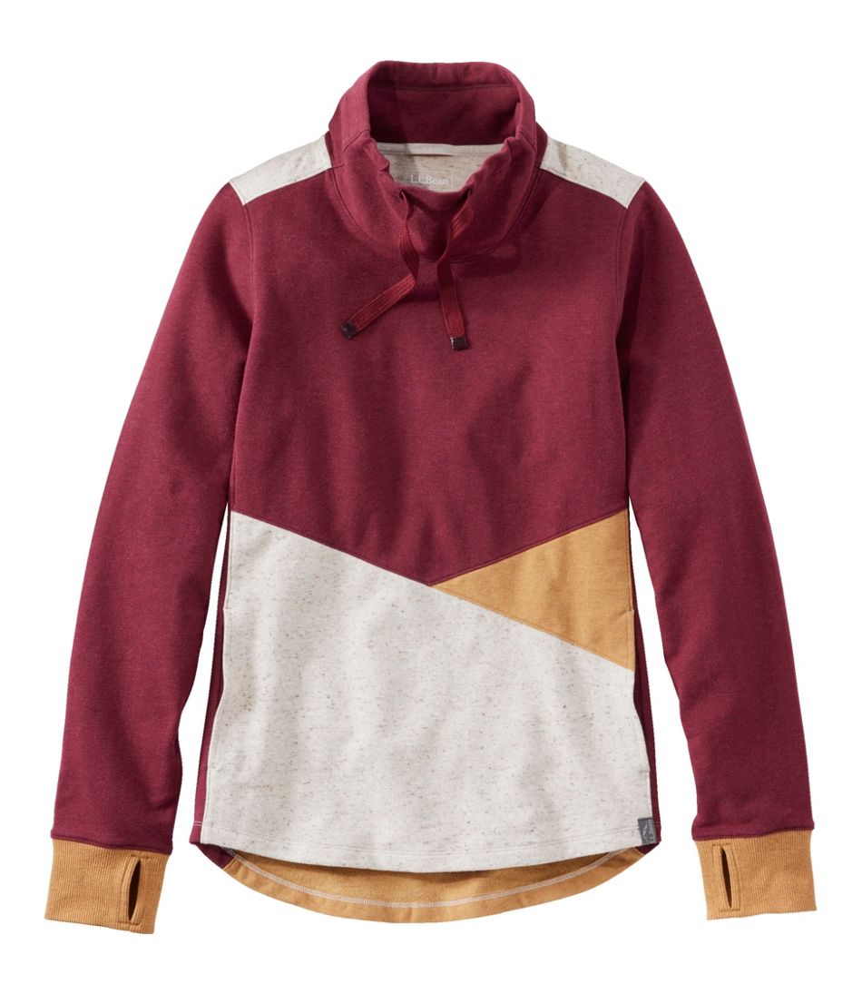 Women's Cozy Mixed-Knit Pullover, Colorblock | L.L.Bean