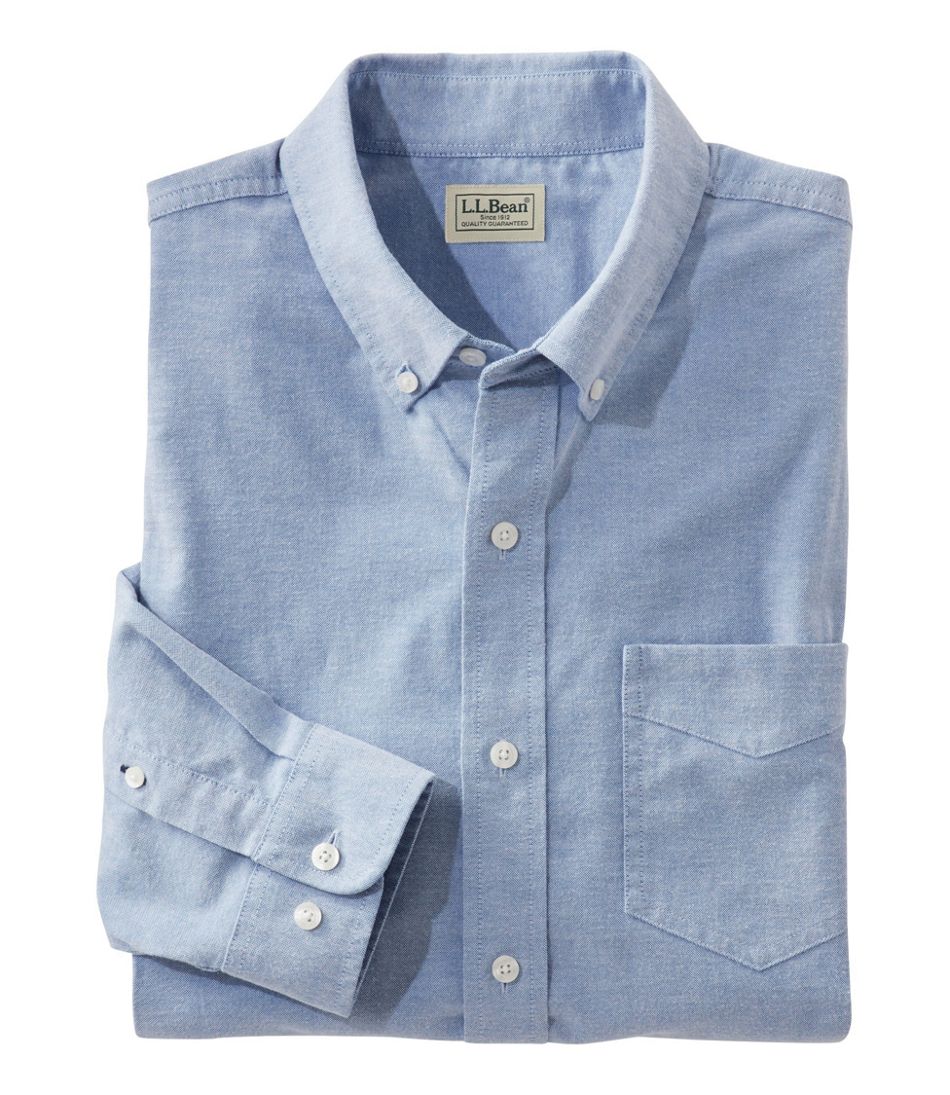 Men's Comfort Stretch® Oxford Shirt, Slightly Fitted Untucked Fit | L.L.Bean
