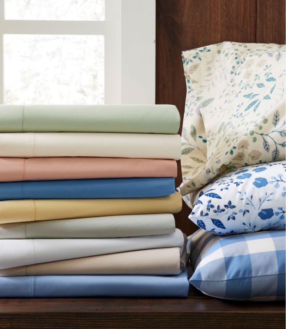 280-Thread-Count Pima Cotton Percale Sheet, Flat | L.L.Bean