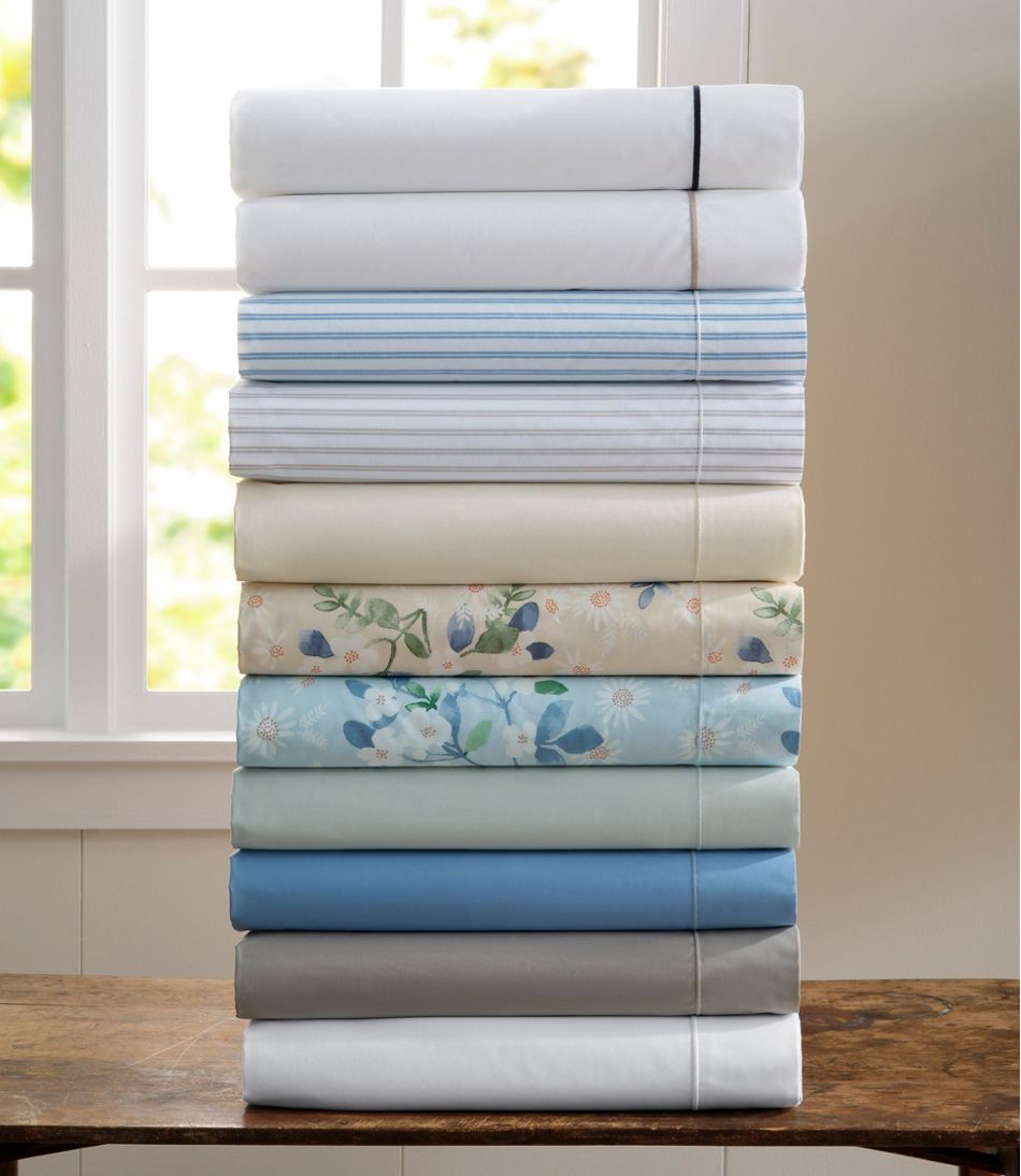 Premium Egyptian Percale Sheet Collection, Stripe | L.L.Bean