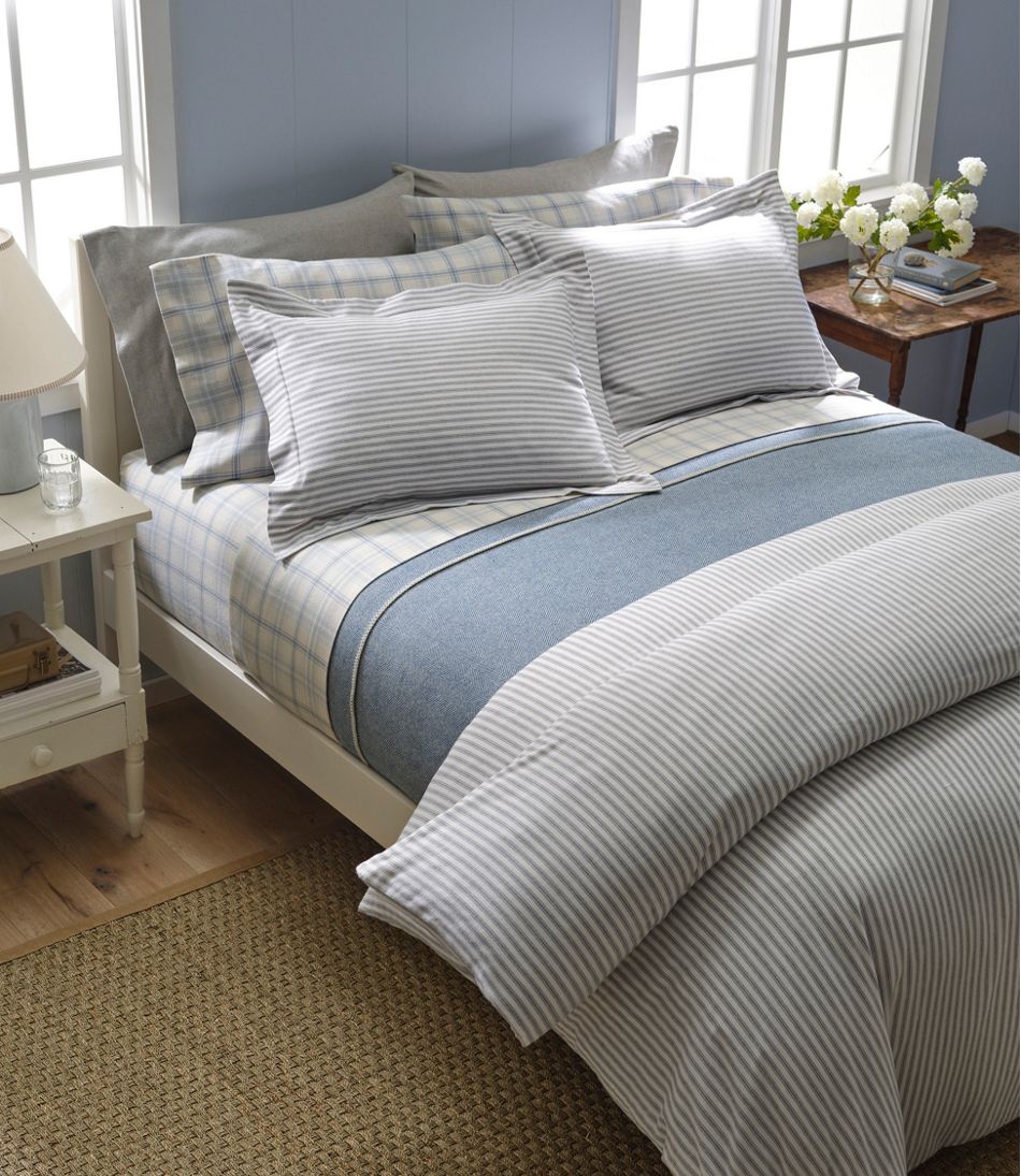 Ultrasoft Comfort Flannel Comforter Cover Collection, Stripe | L.L.Bean