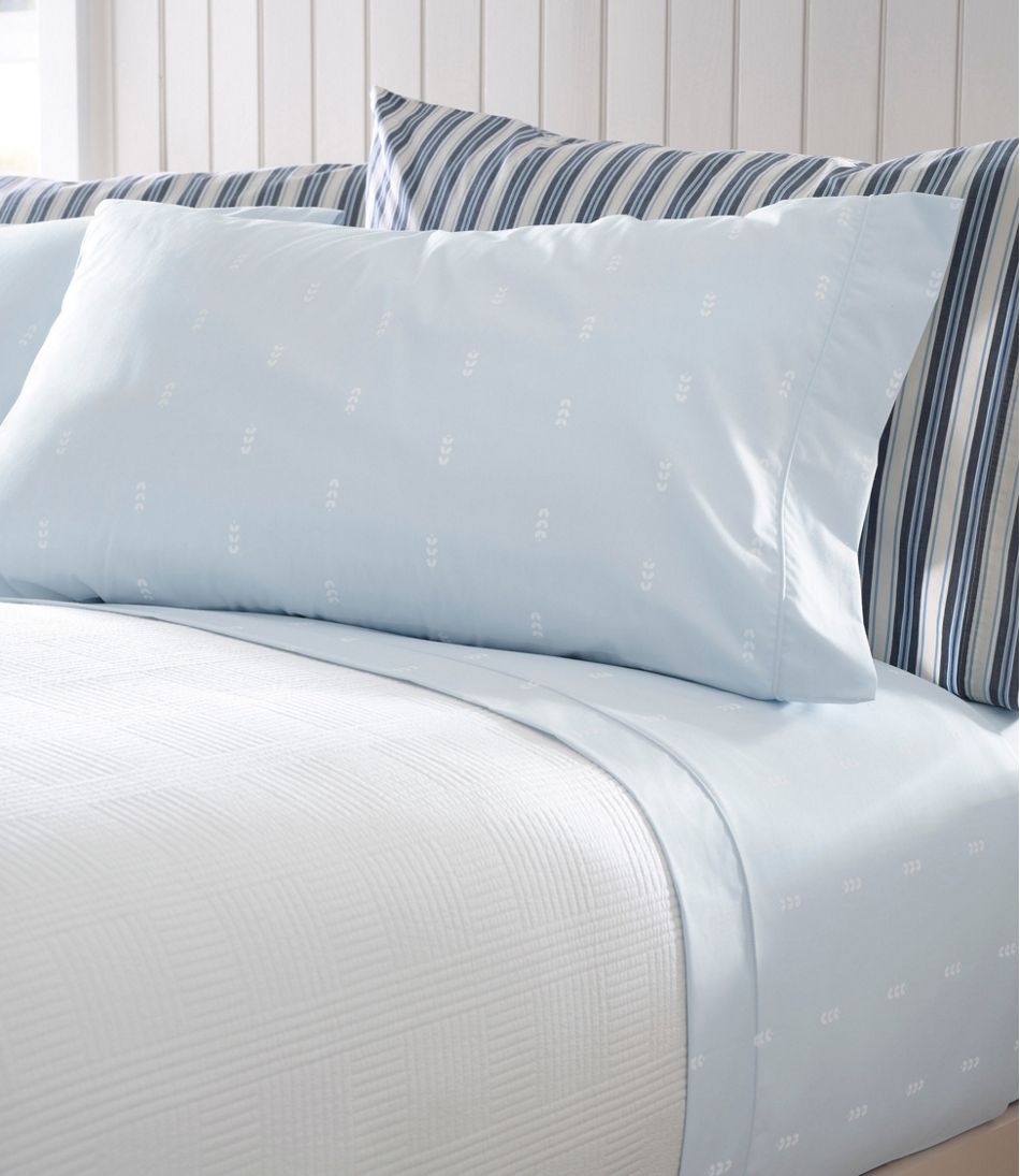 Sunwashed Percale Sheet Collection, Stripe | L.L.Bean