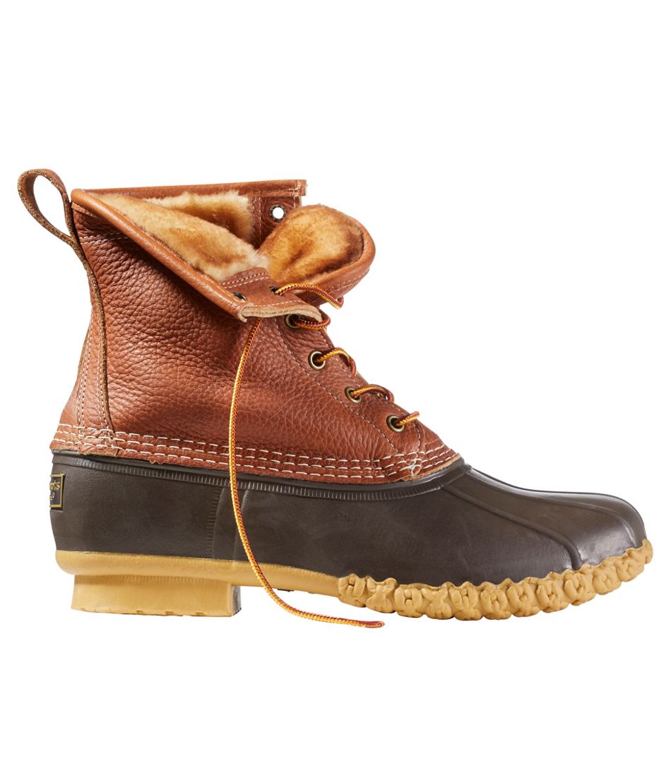 Men's Bean Boots, 8" Shearling-Lined Insulated | L.L.Bean