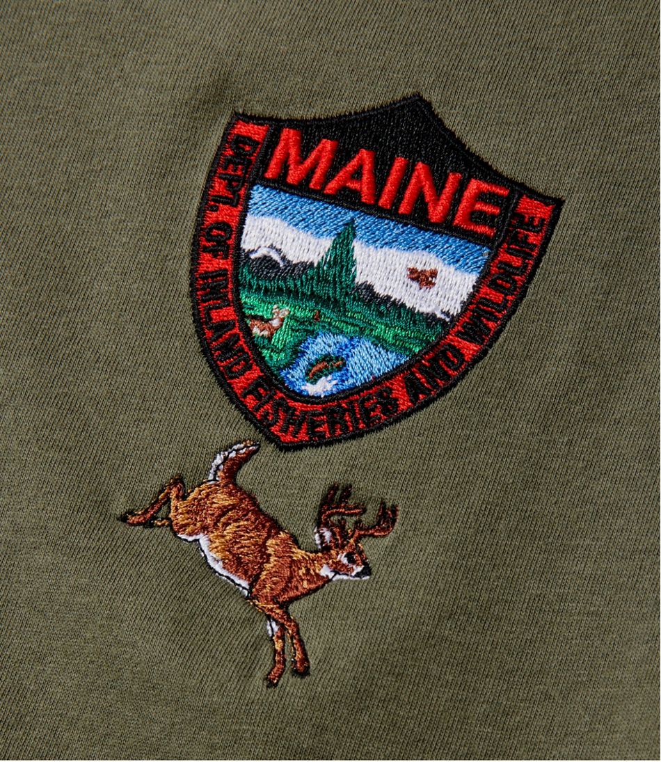 Men's Maine Inland Fisheries and Wildlife Tee, White-Tailed Deer | L.L.Bean