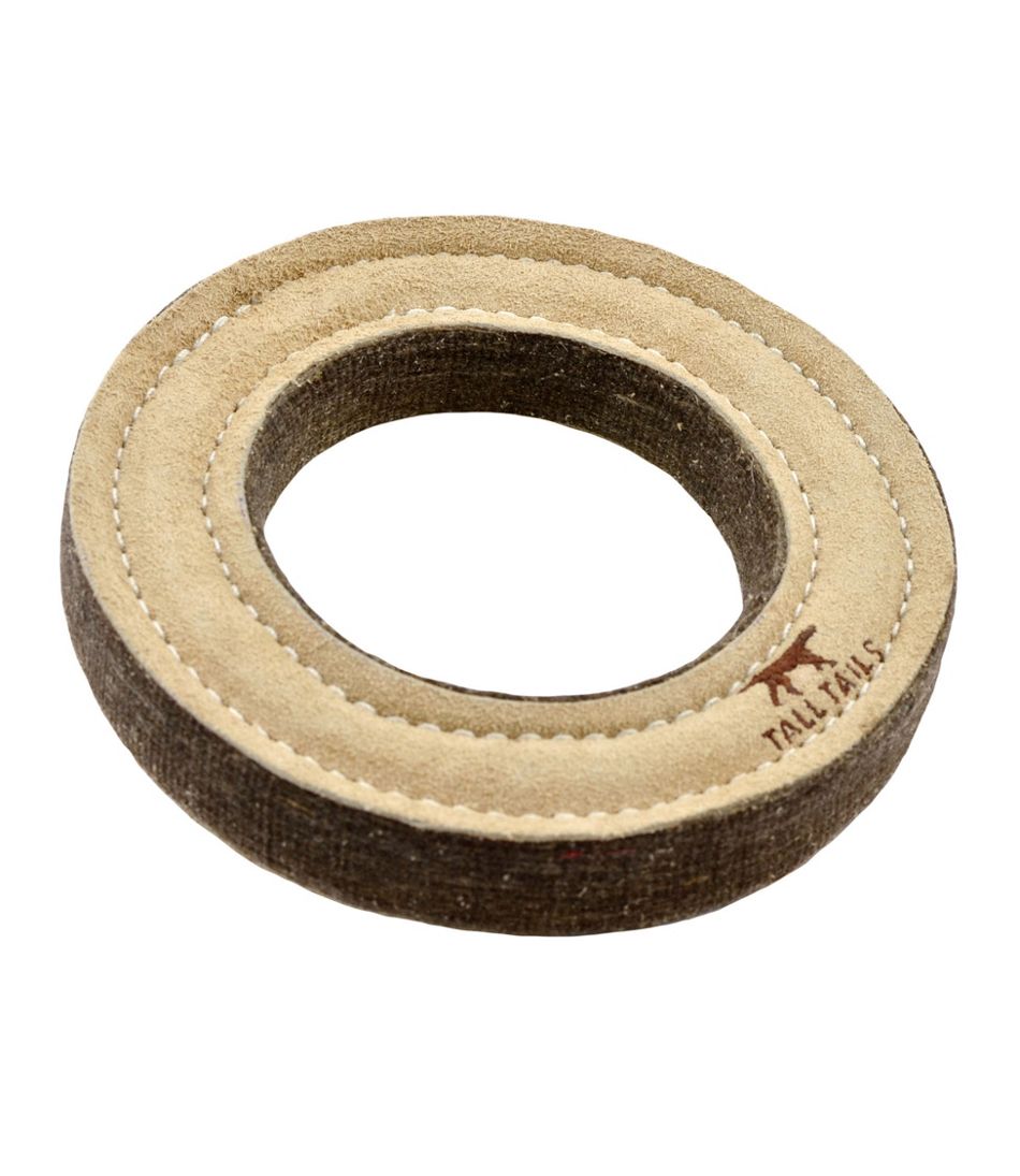 Natural Leather & Wool Ring Dog Toy | L.L.Bean