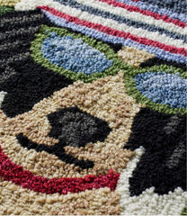 Indoor/Outdoor Vacationland Rug, Dogs Skiing | L.L.Bean