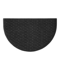 Heavyweight Recycled Waterhog Doormat, Half Round, Blooming Circles | L.L.Bean