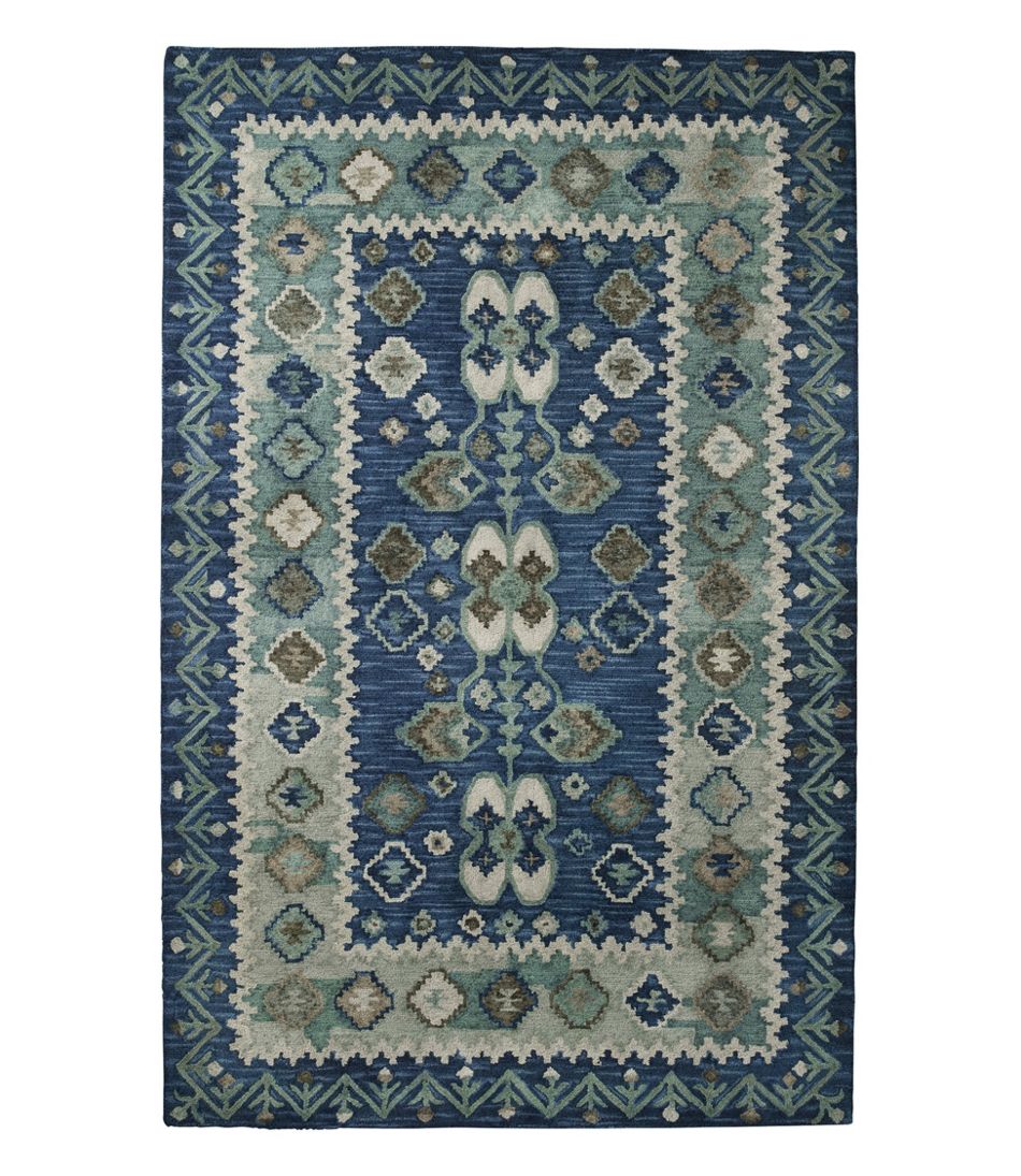 Double Border Wool Hooked Rug | L.L.Bean