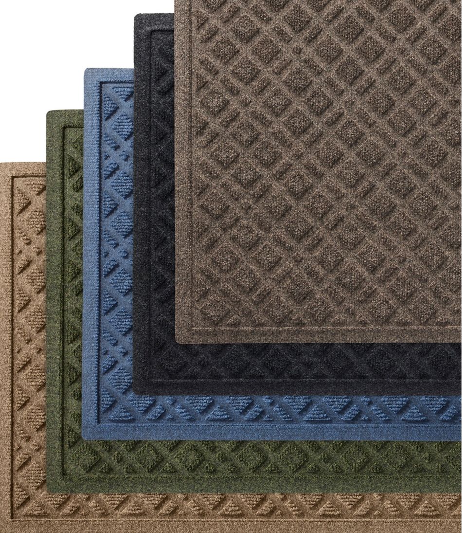 Heavyweight Recycled Waterhog Doormat, Plaid | L.L.Bean