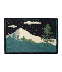 Wool Hooked Novelty Rug, Winter Woods | L.L.Bean