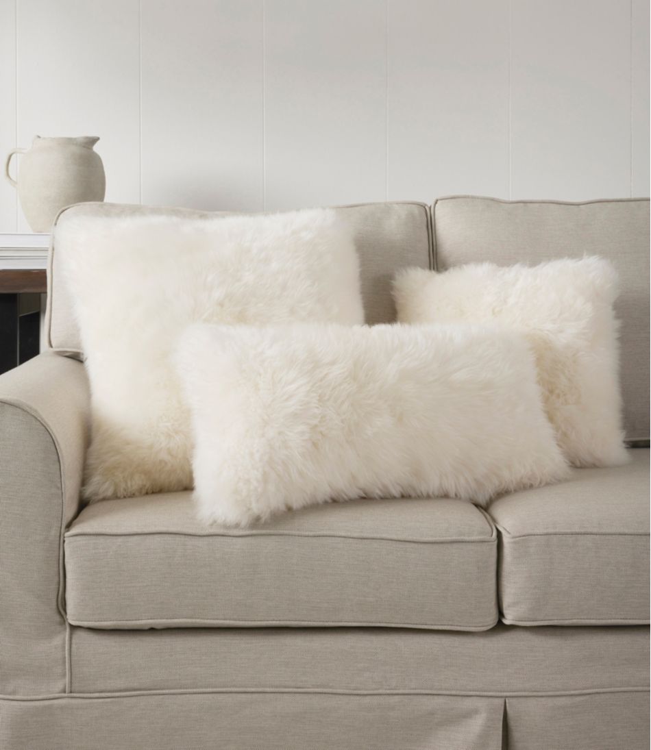 Sheepskin Throw Pillow, 11" x 22" | L.L.Bean